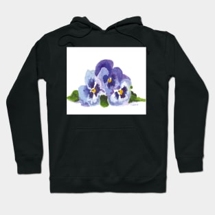 Purple Pansies Hoodie